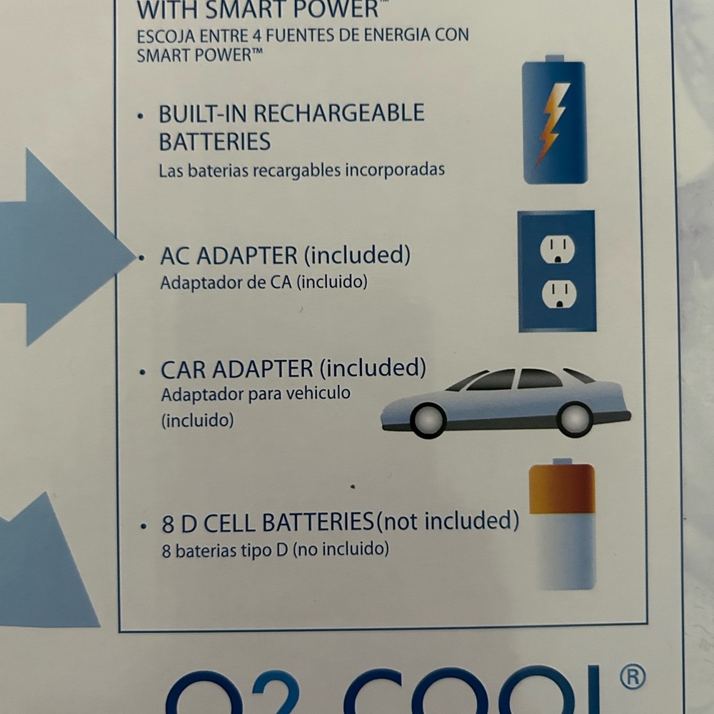 New Gray Portable Personal Air Conditioner with Rechargeable Powerful Features - Picture 7 of 8
